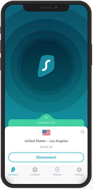 SurfShark review iOS App
